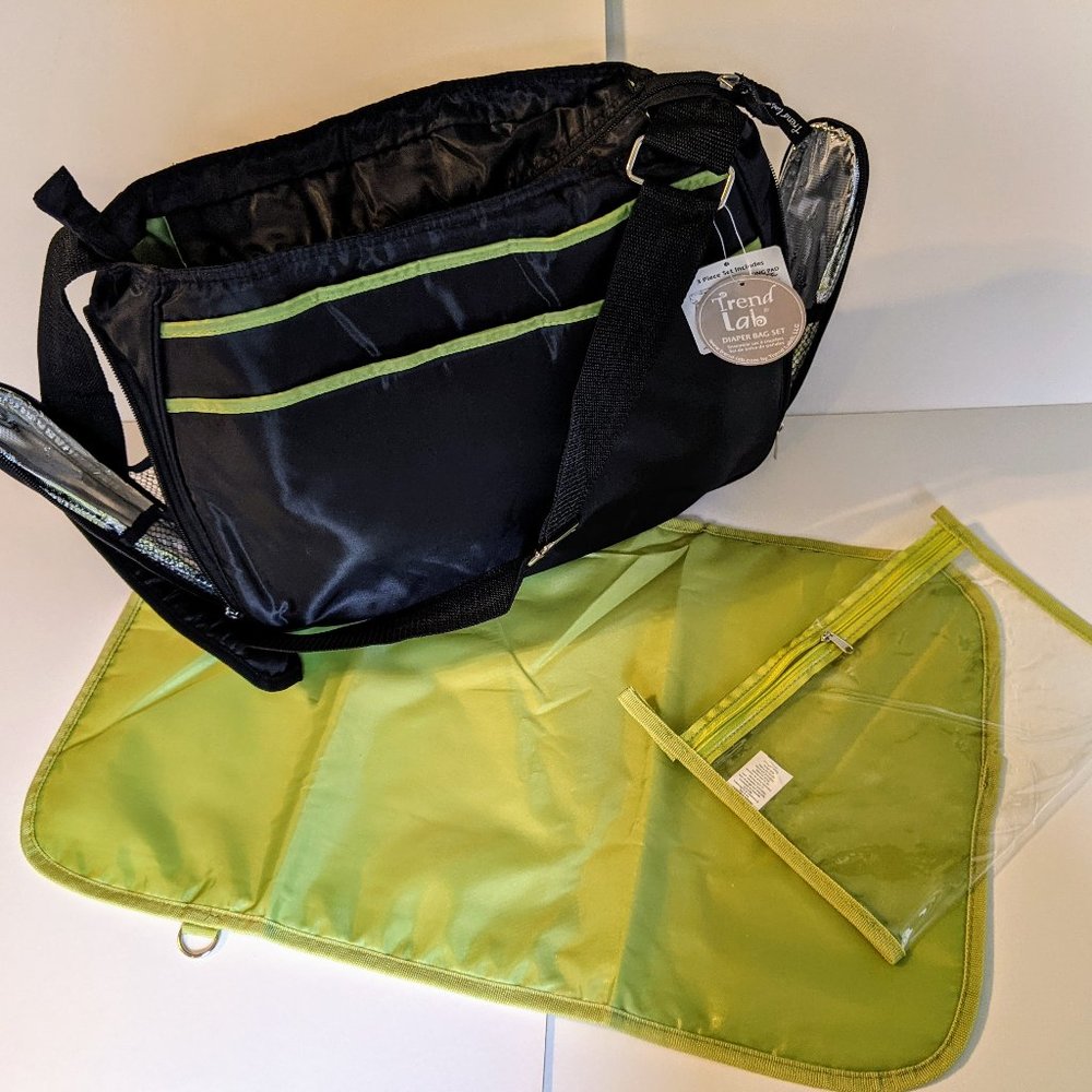 NWT--Trend Lab Diaper Bag Set